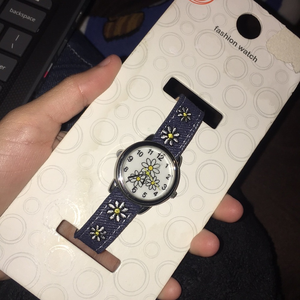 Embroidered Flower Fashion Watch